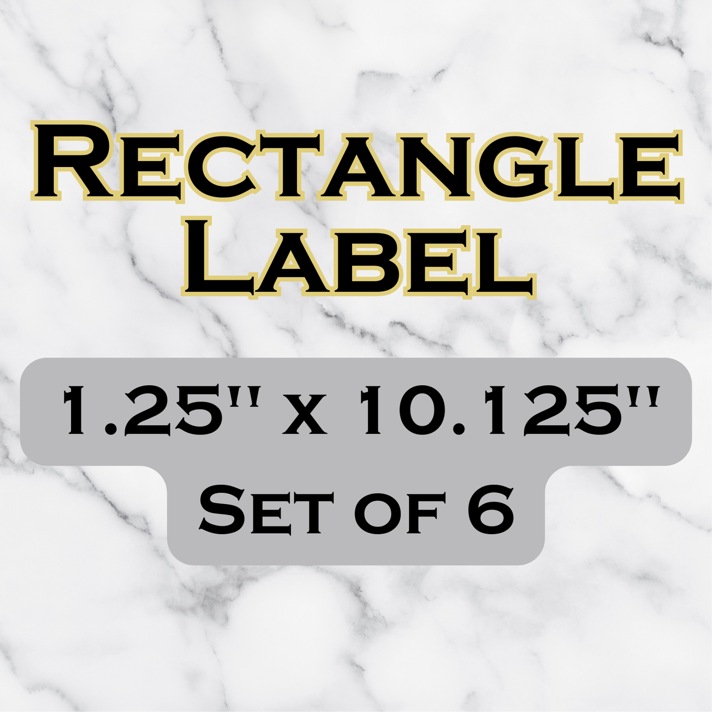 Rectangular Waterproof Labels