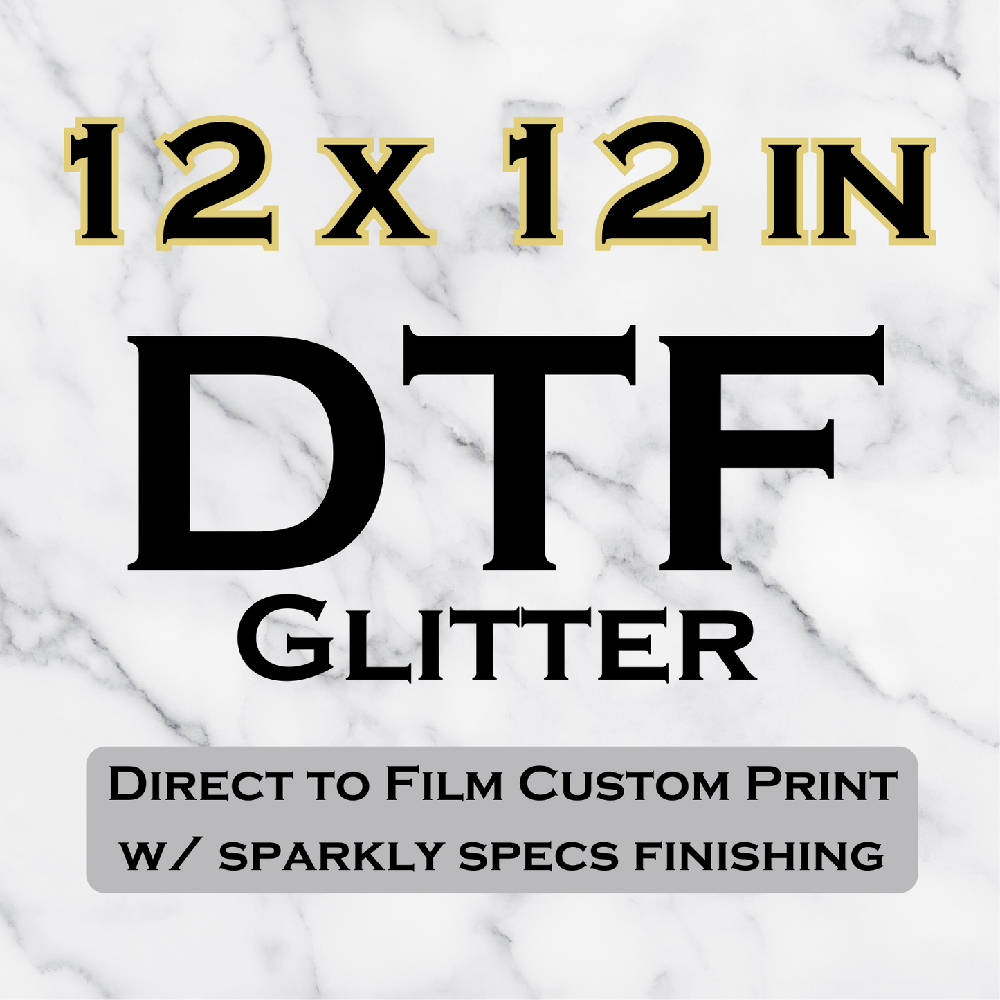 Glitter DTF Transfer Sheets