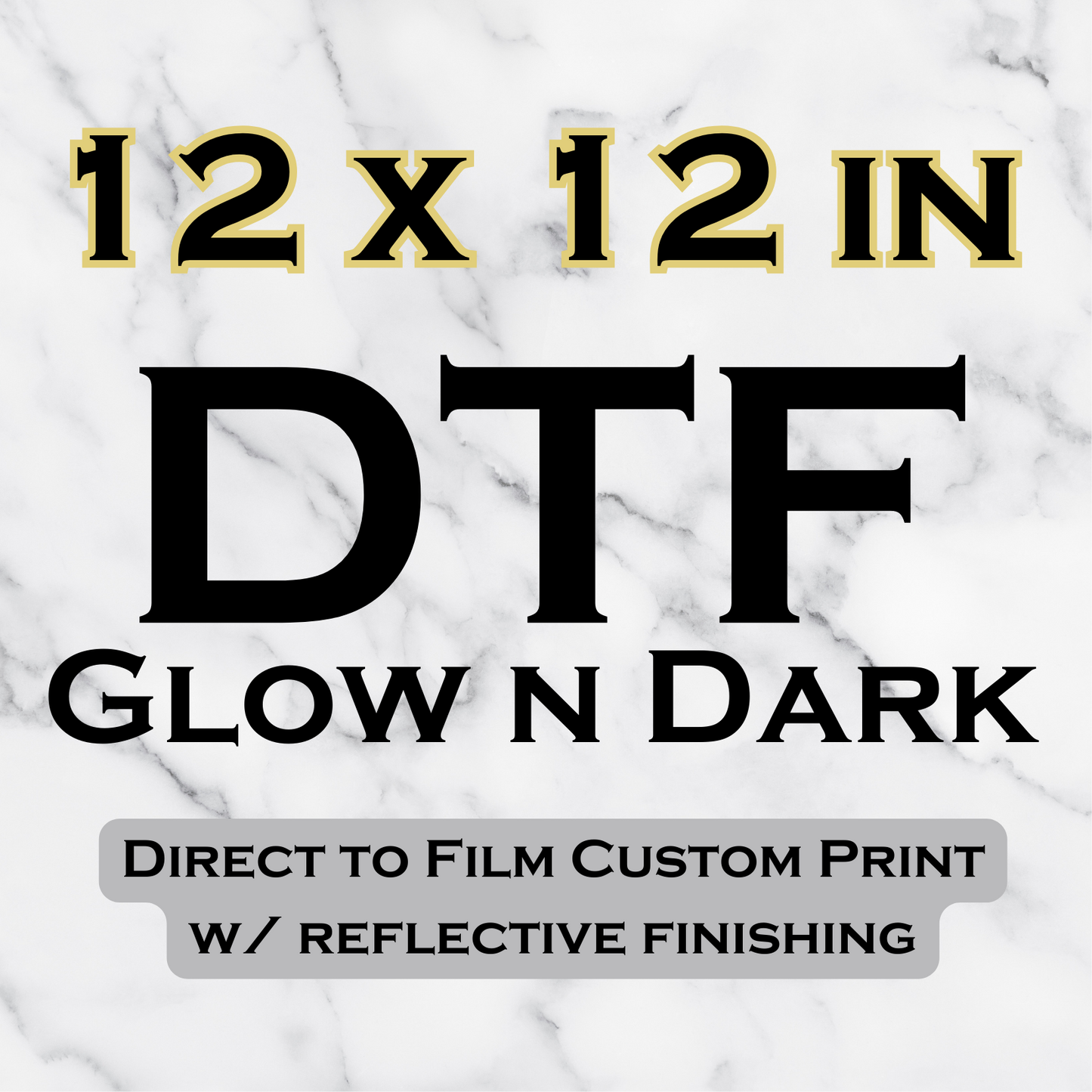Glow n Dark DTF Transfer Sheets