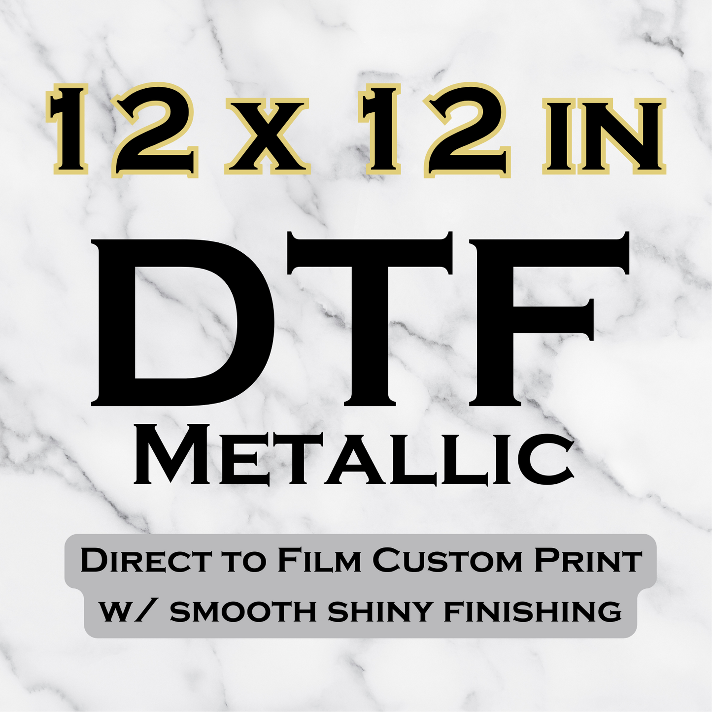 Metallic DTF Transfer Sheets