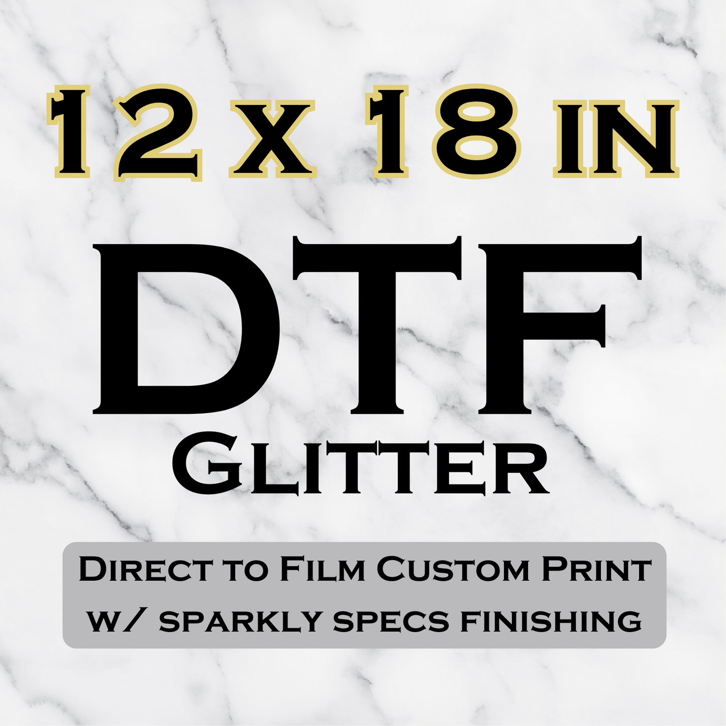 Glitter DTF Transfer Sheets