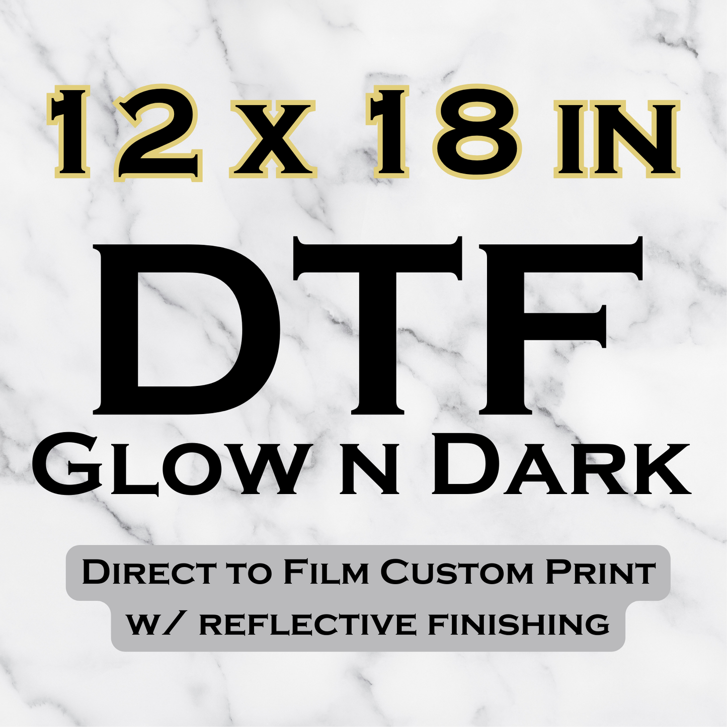 Glow n Dark DTF Transfer Sheets