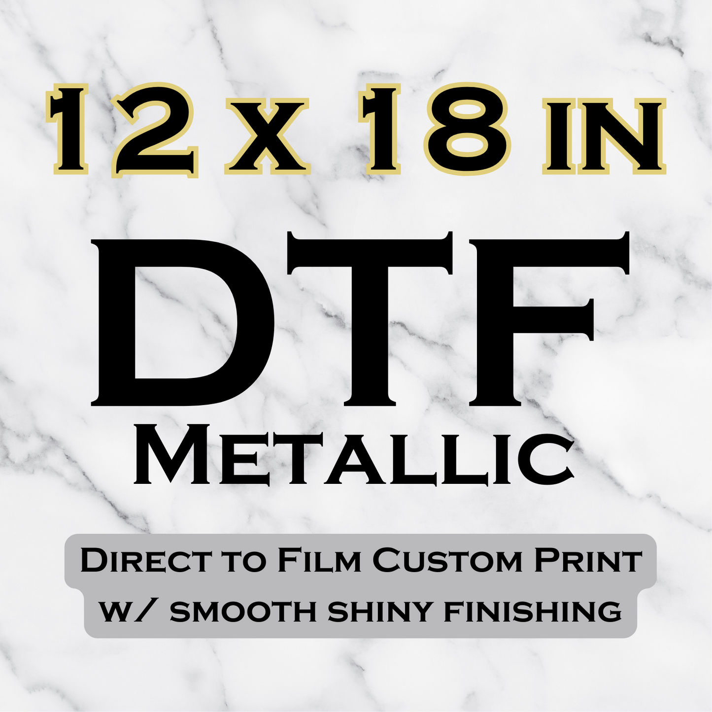 Metallic DTF Transfer Sheets