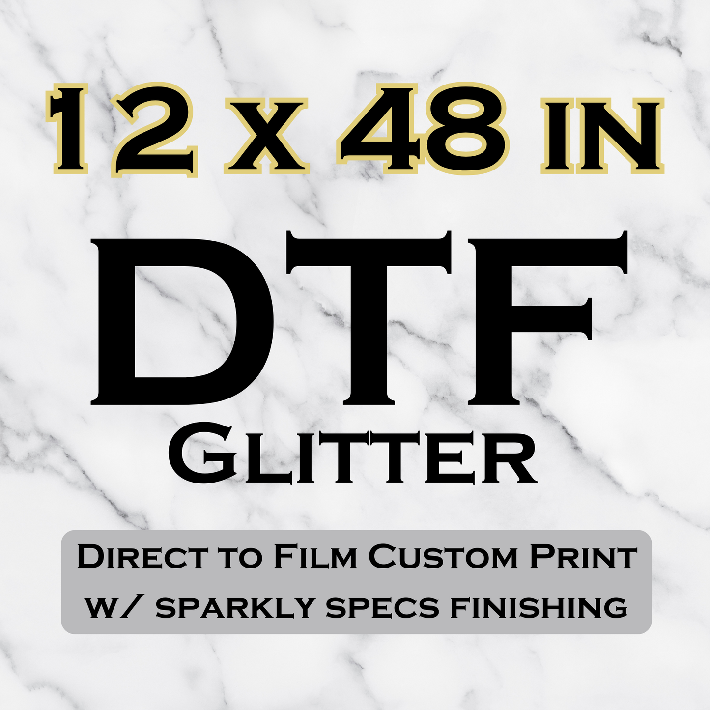 Glitter DTF Transfer Sheets