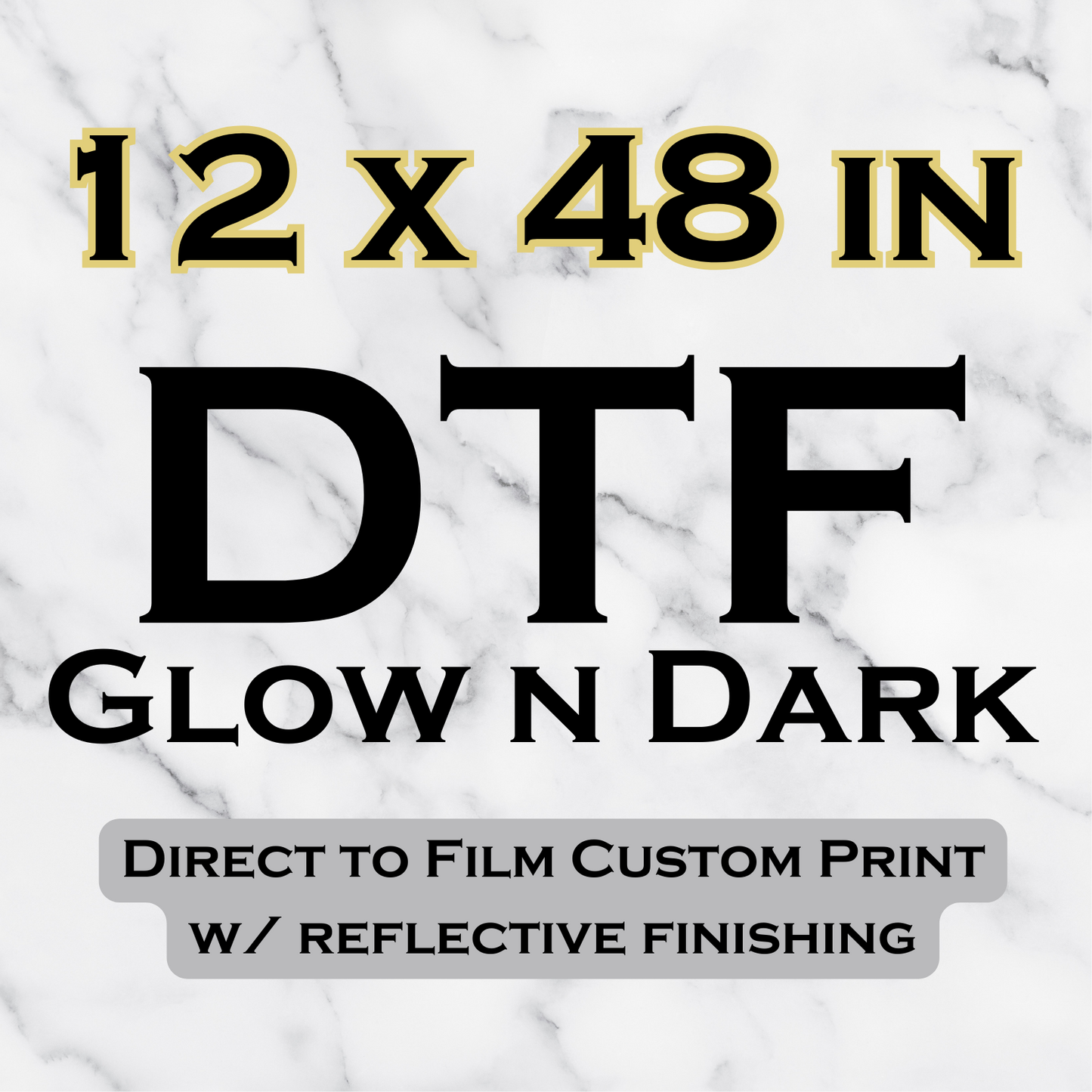 Glow n Dark DTF Transfer Sheets