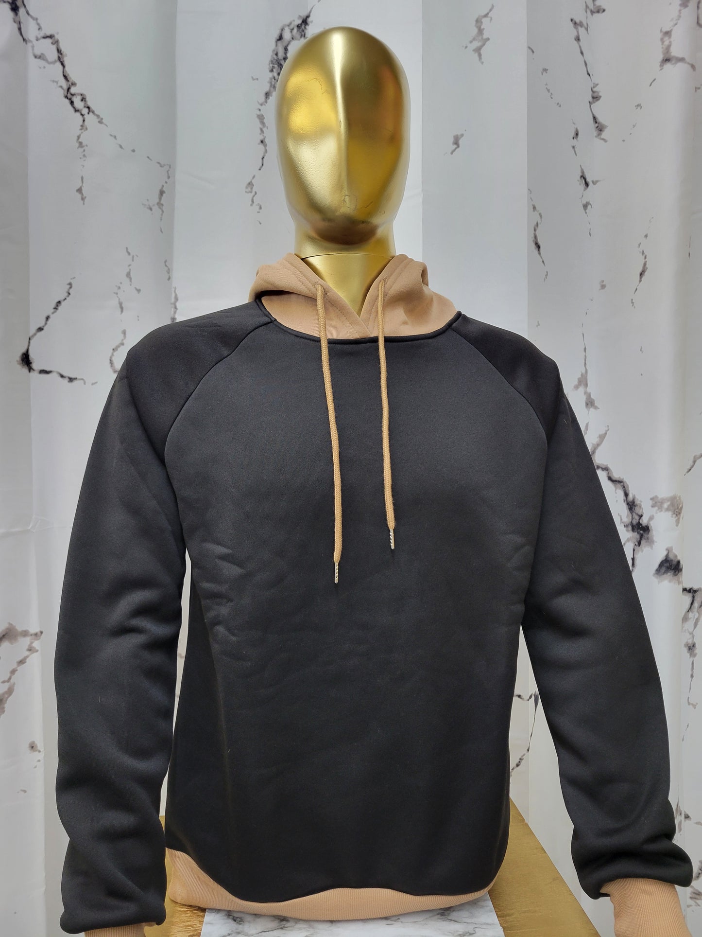 Black/Brown Raglan Hoodie