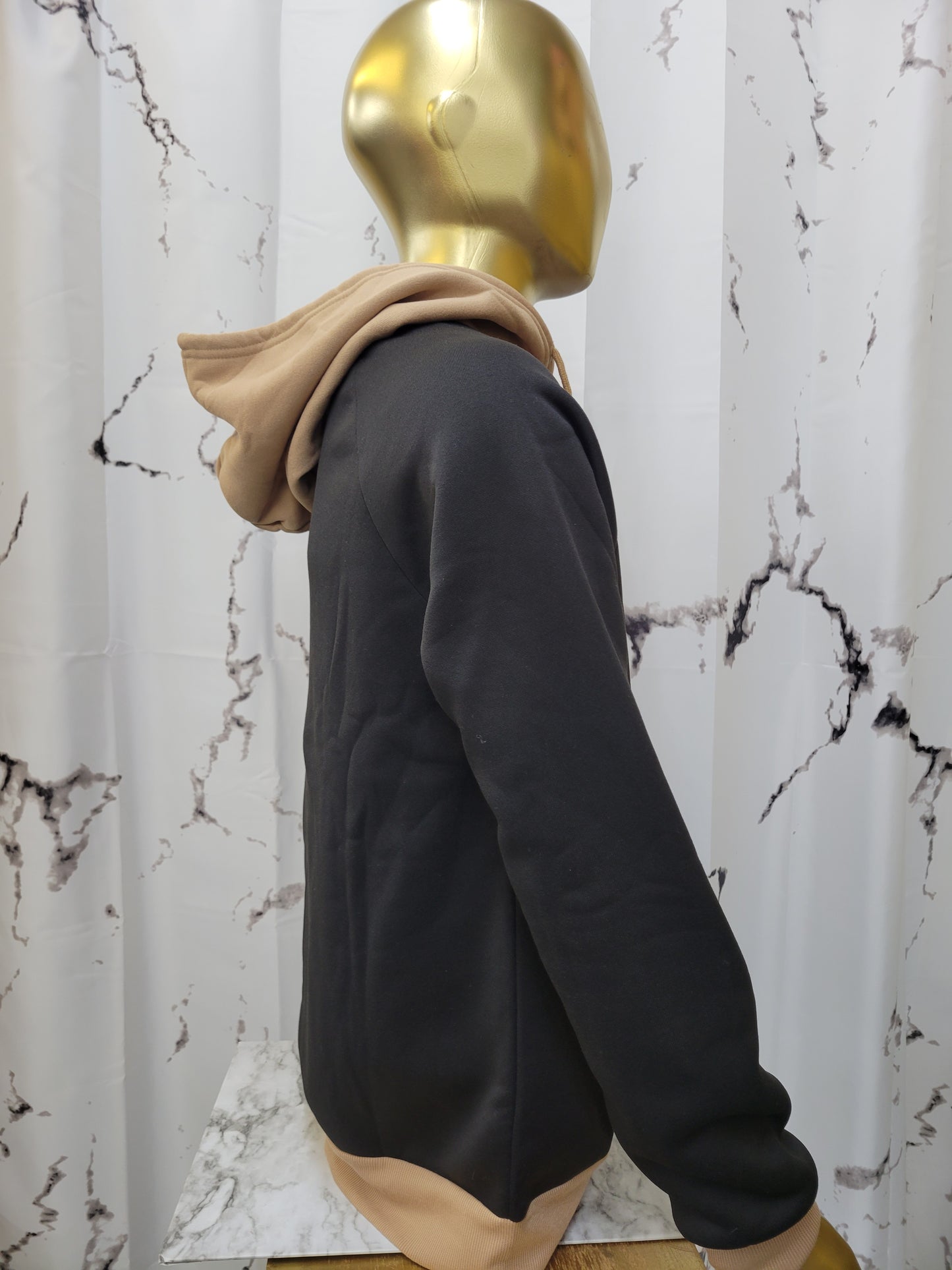 Black/Brown Raglan Hoodie