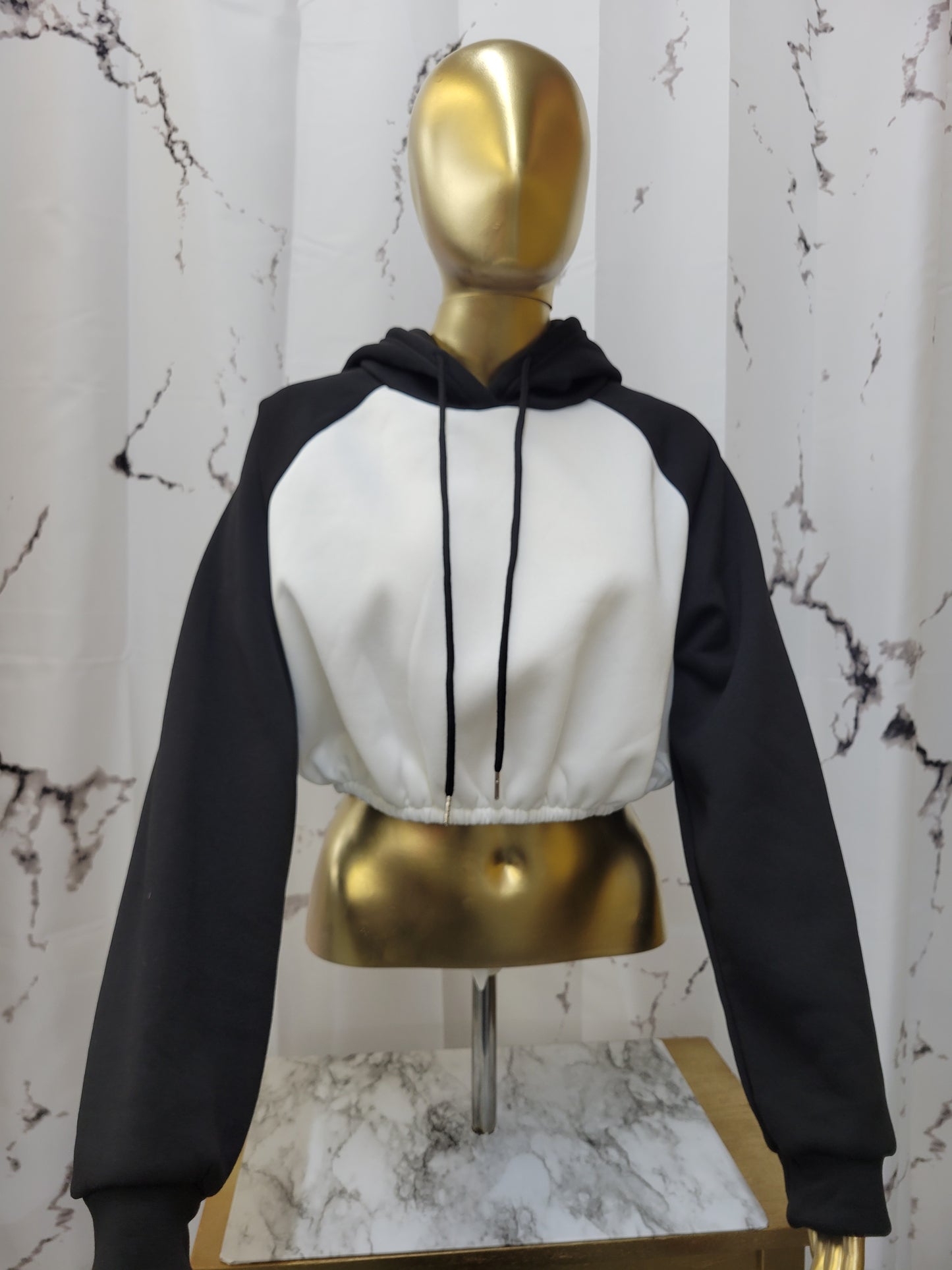 Crop Raglan Hoodie