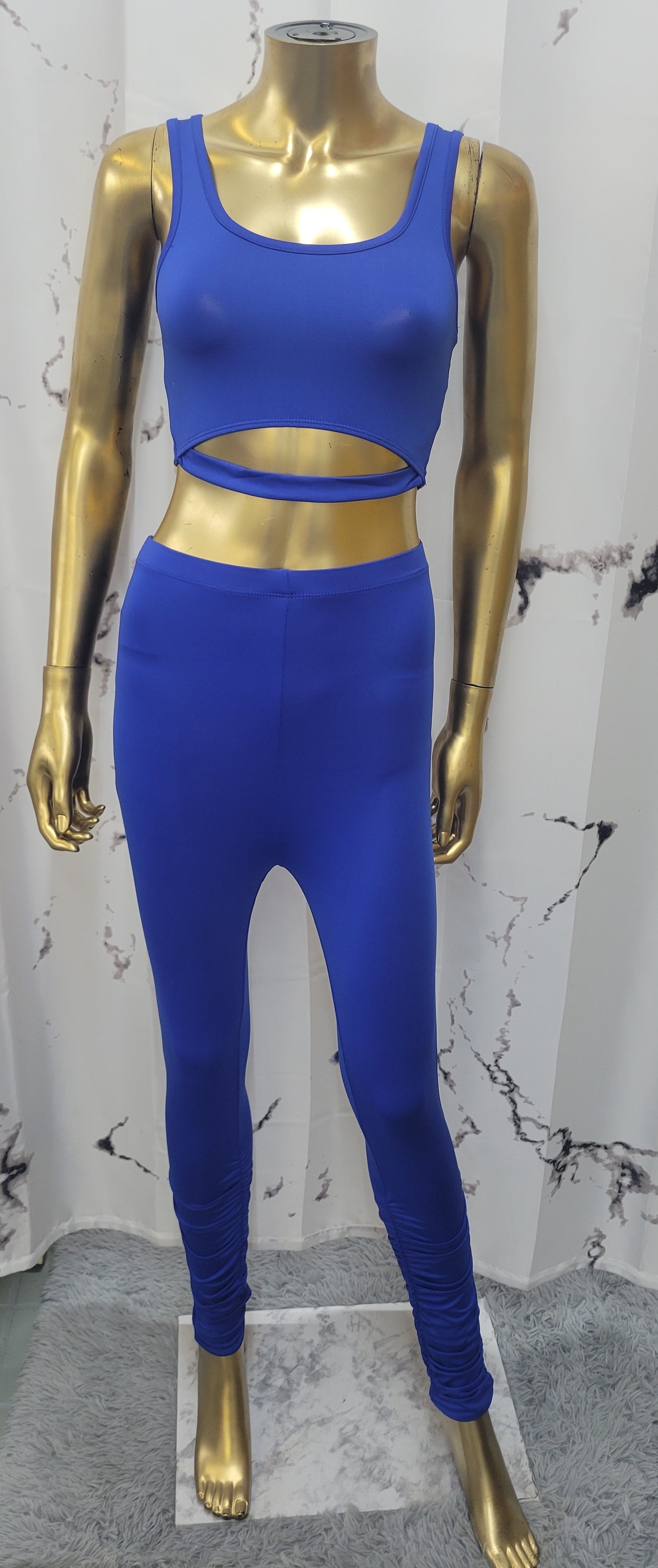 Two Piece Bunched Leggings Set