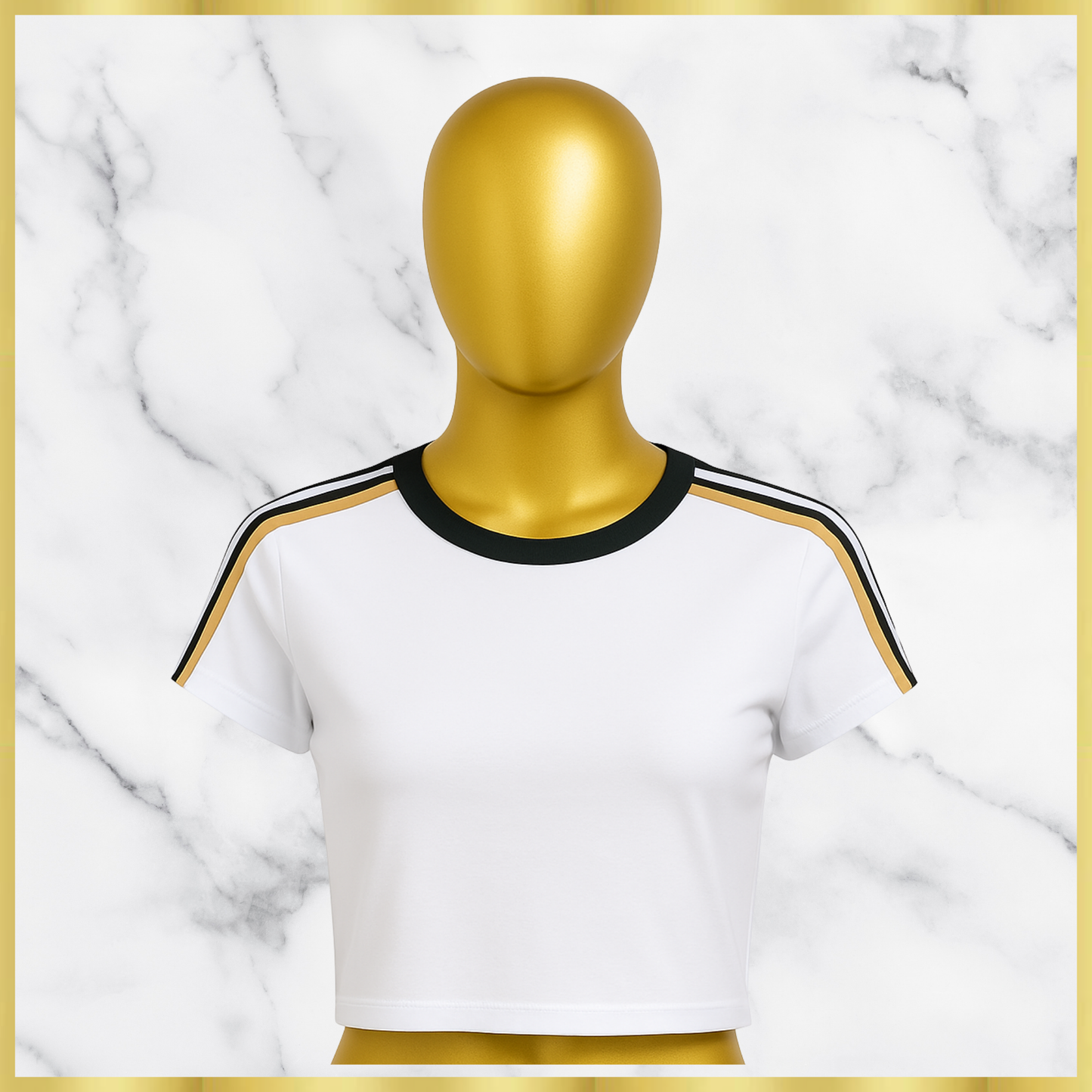 Double Stripe Crop Shirt