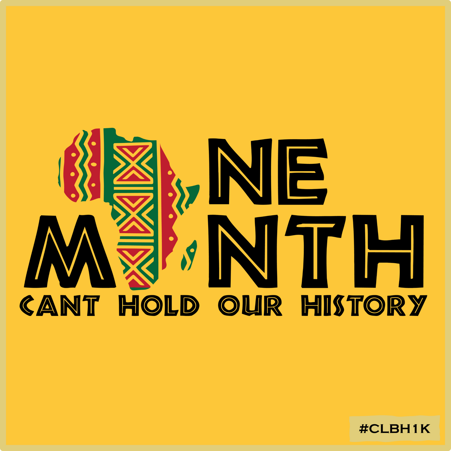 One Month Can't Hold Our History