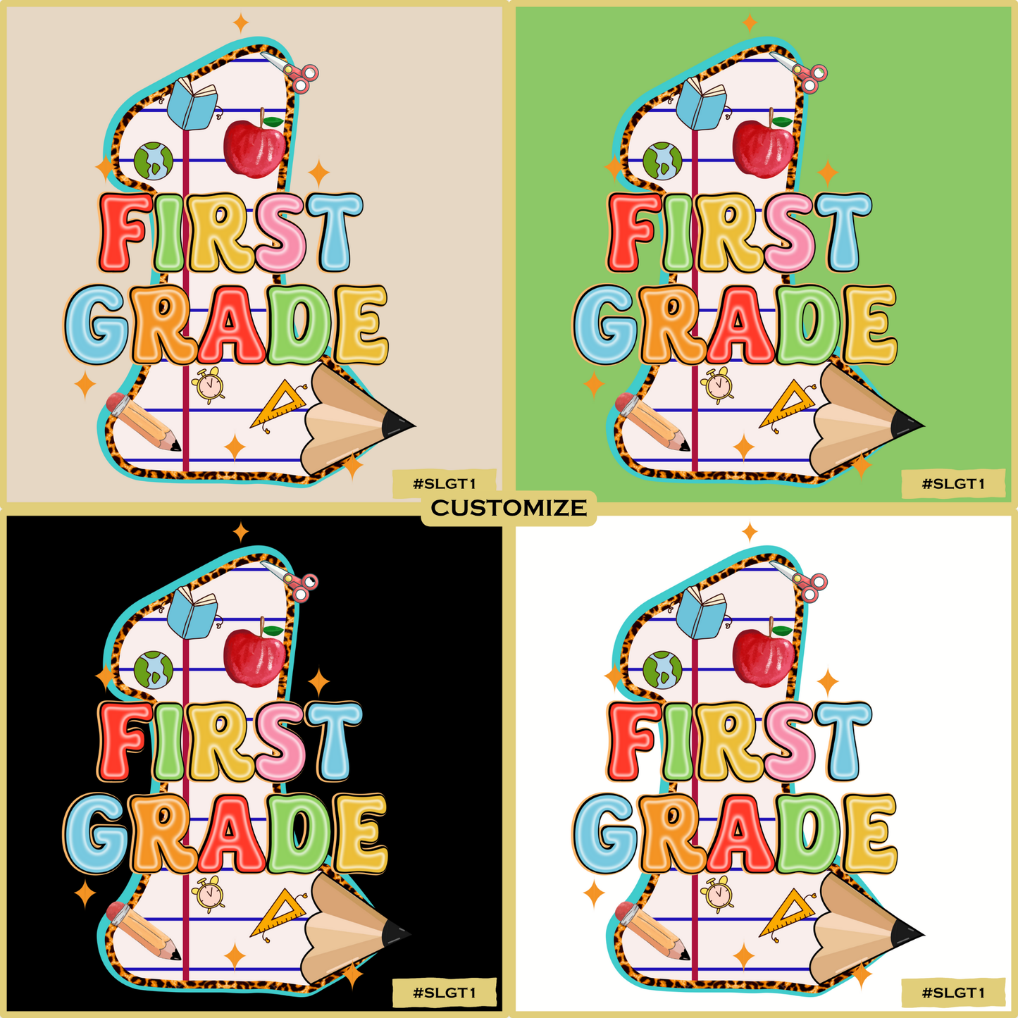 Pencil Paper Grades Theme