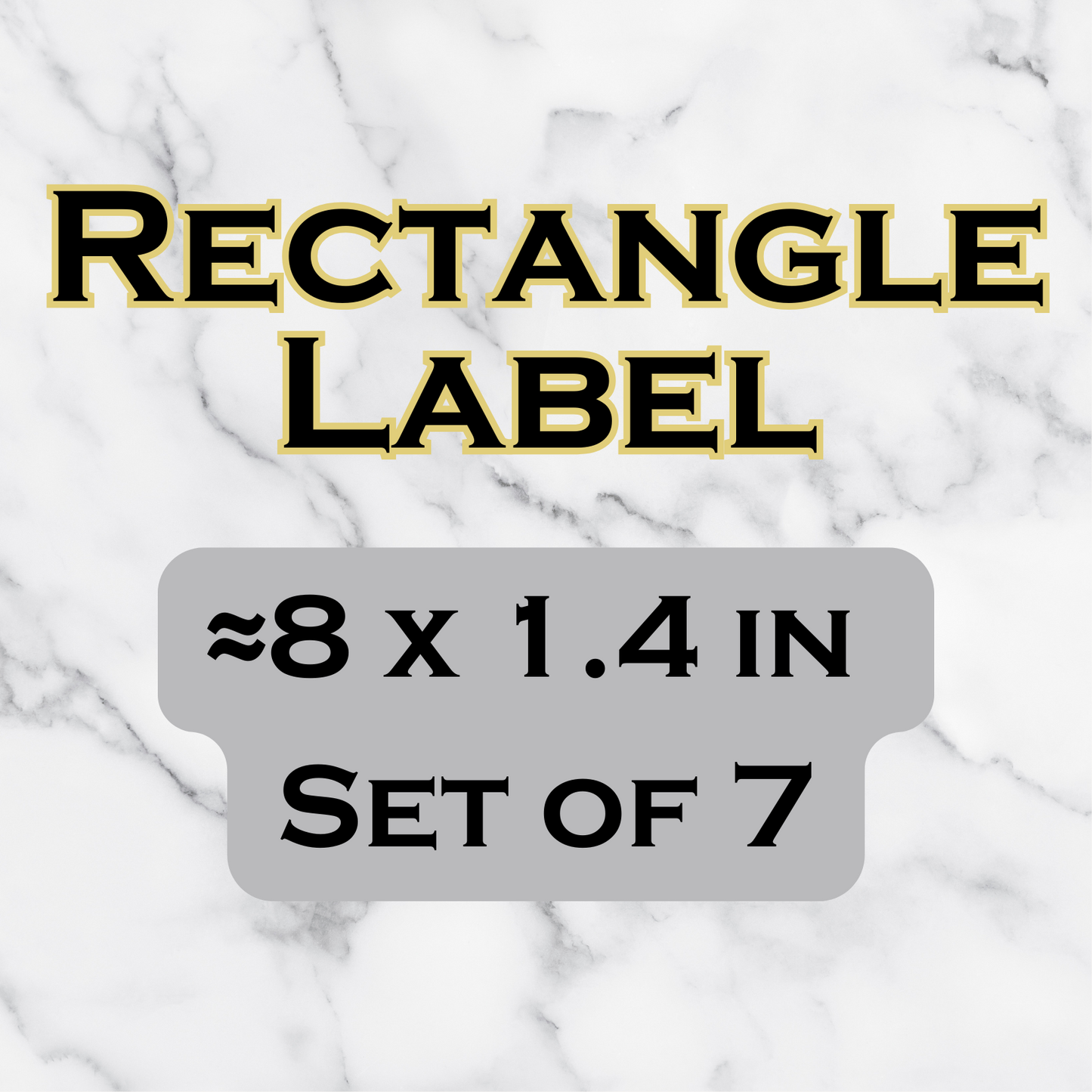 Rectangular Waterproof Labels