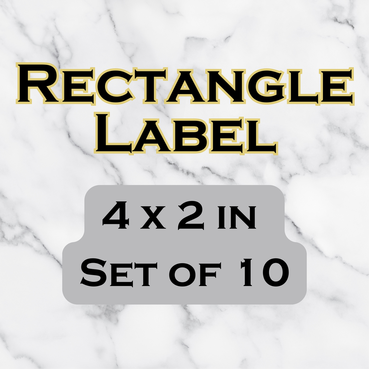 Rectangular Waterproof Labels