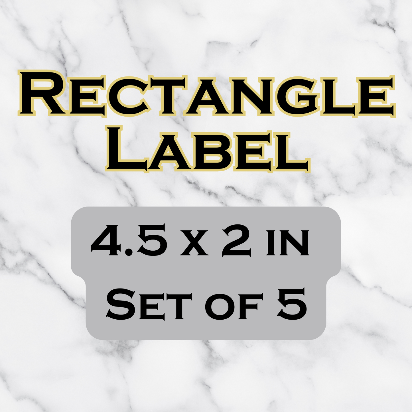 Rectangular Waterproof Labels