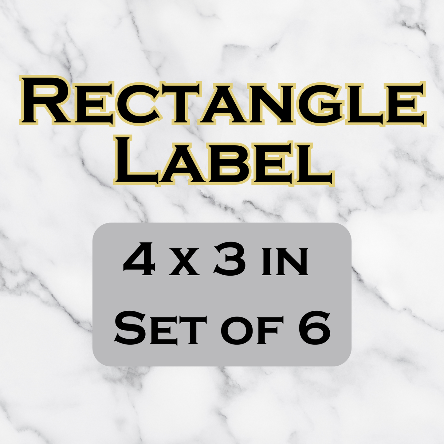 Rectangular Waterproof Labels