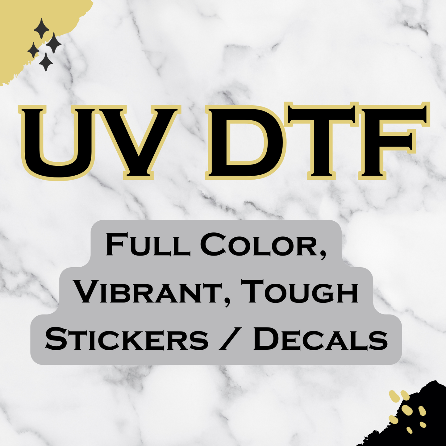 UV DTF Transfer Sheets
