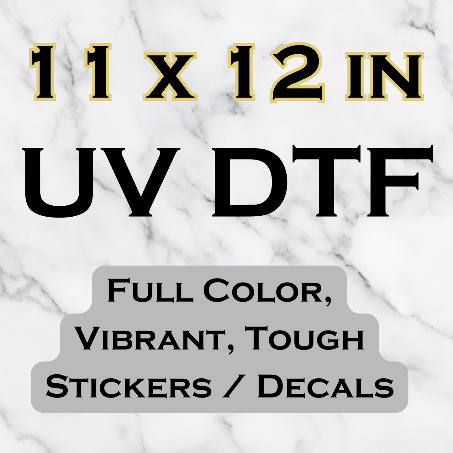 UV DTF Transfer Sheets