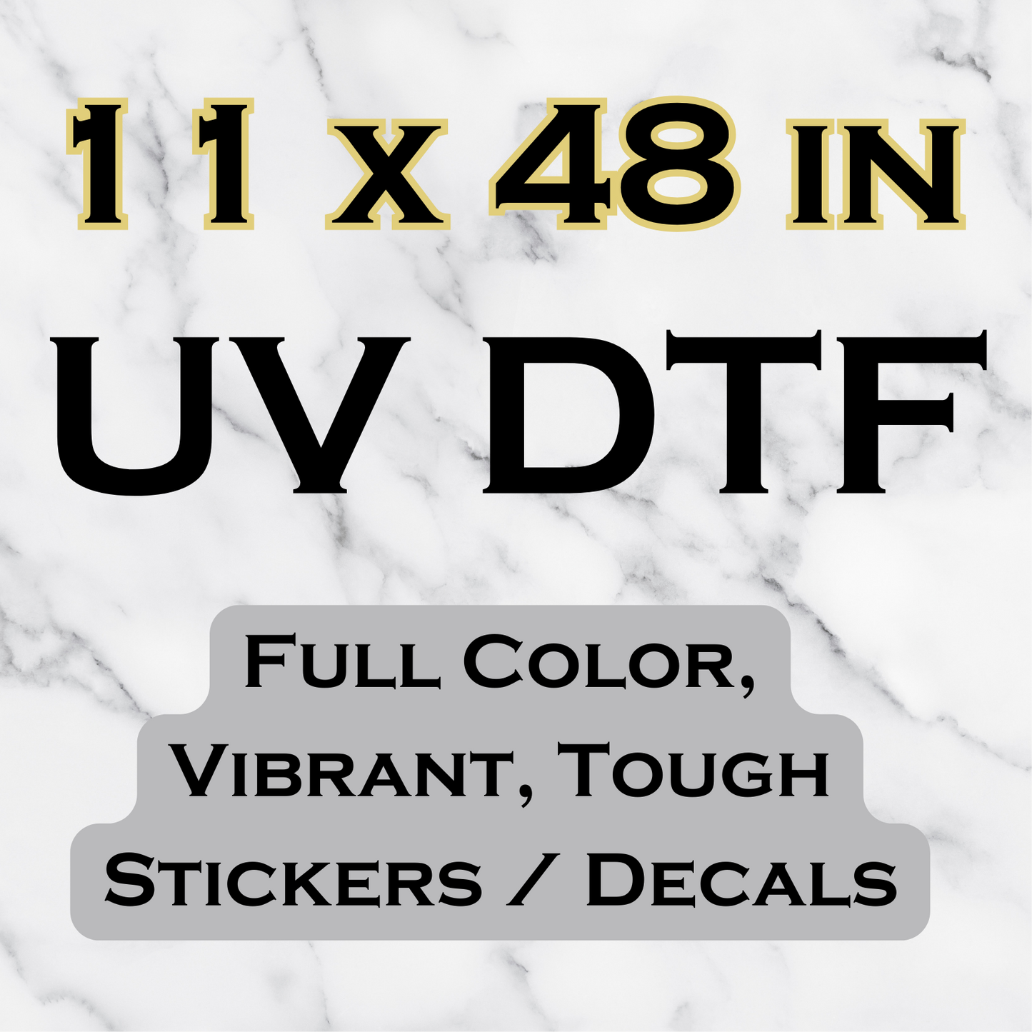 UV DTF Transfer Sheets