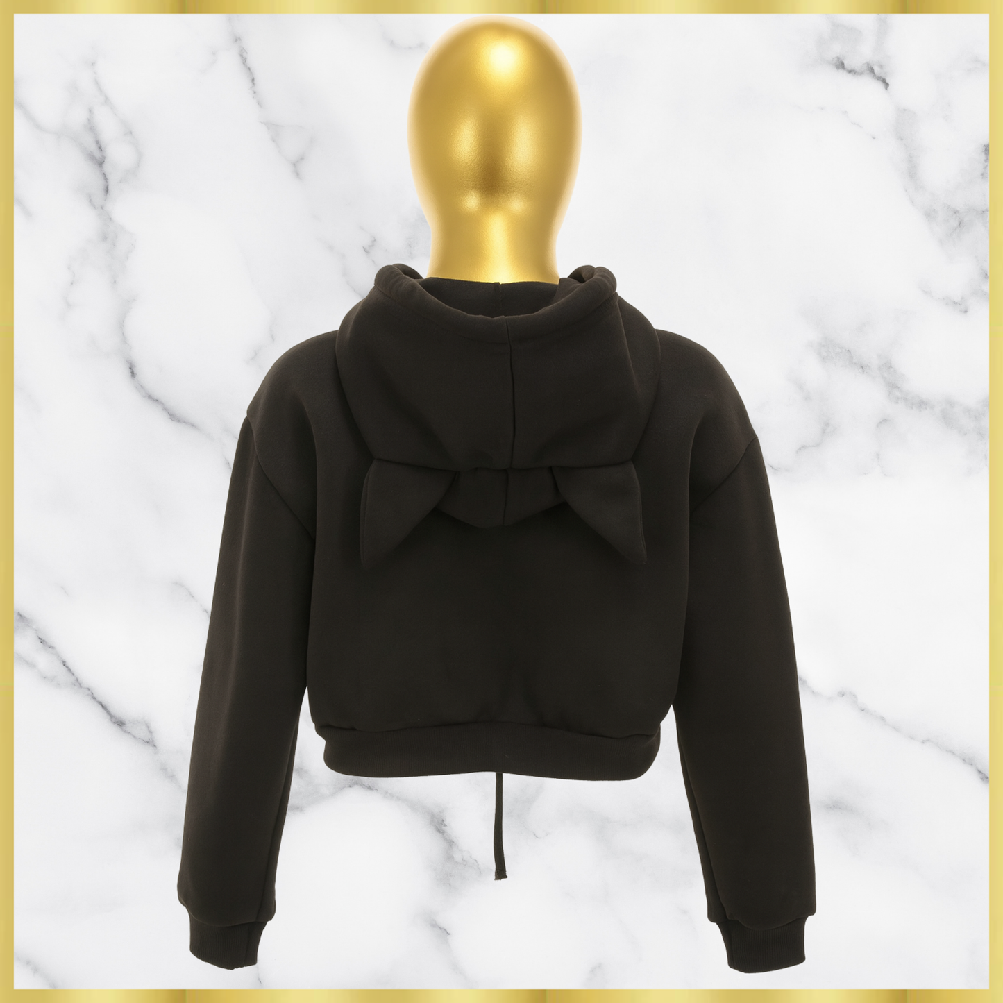 Cat Ears Crop Hoodie