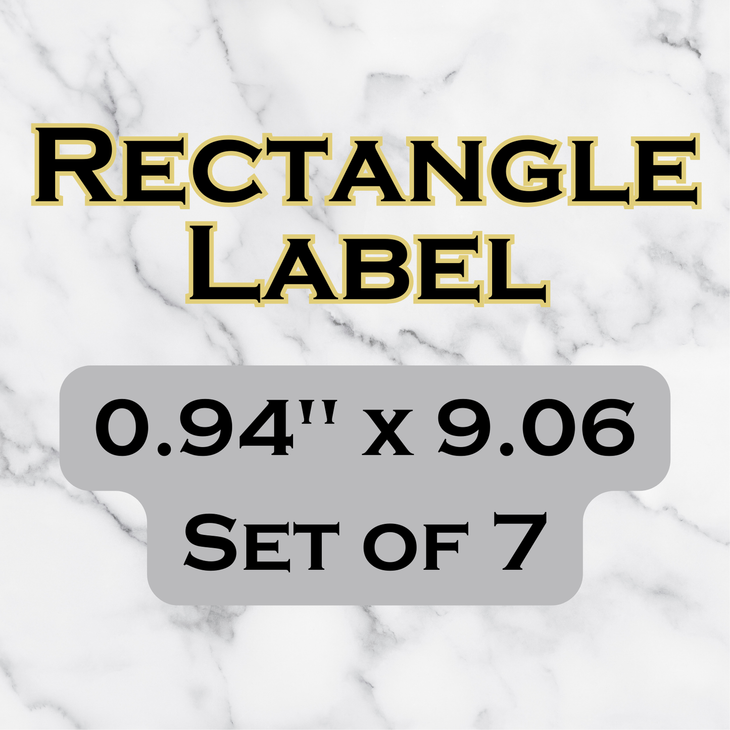 Rectangular Waterproof Labels