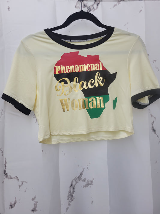 Phenomenal Black Woman [Crop Top]