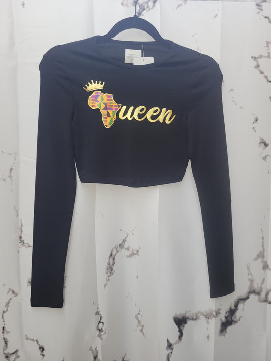 African Queen [Crop Long Sleeve]