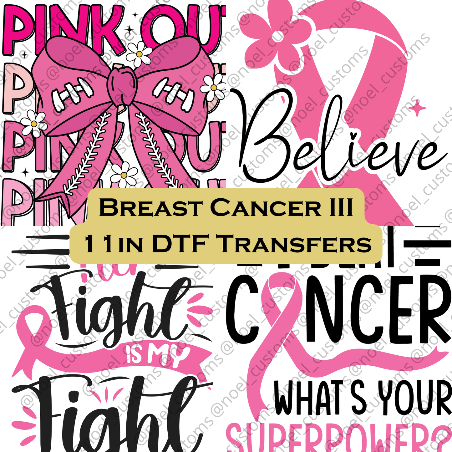Breast Cancer DTF Bundle