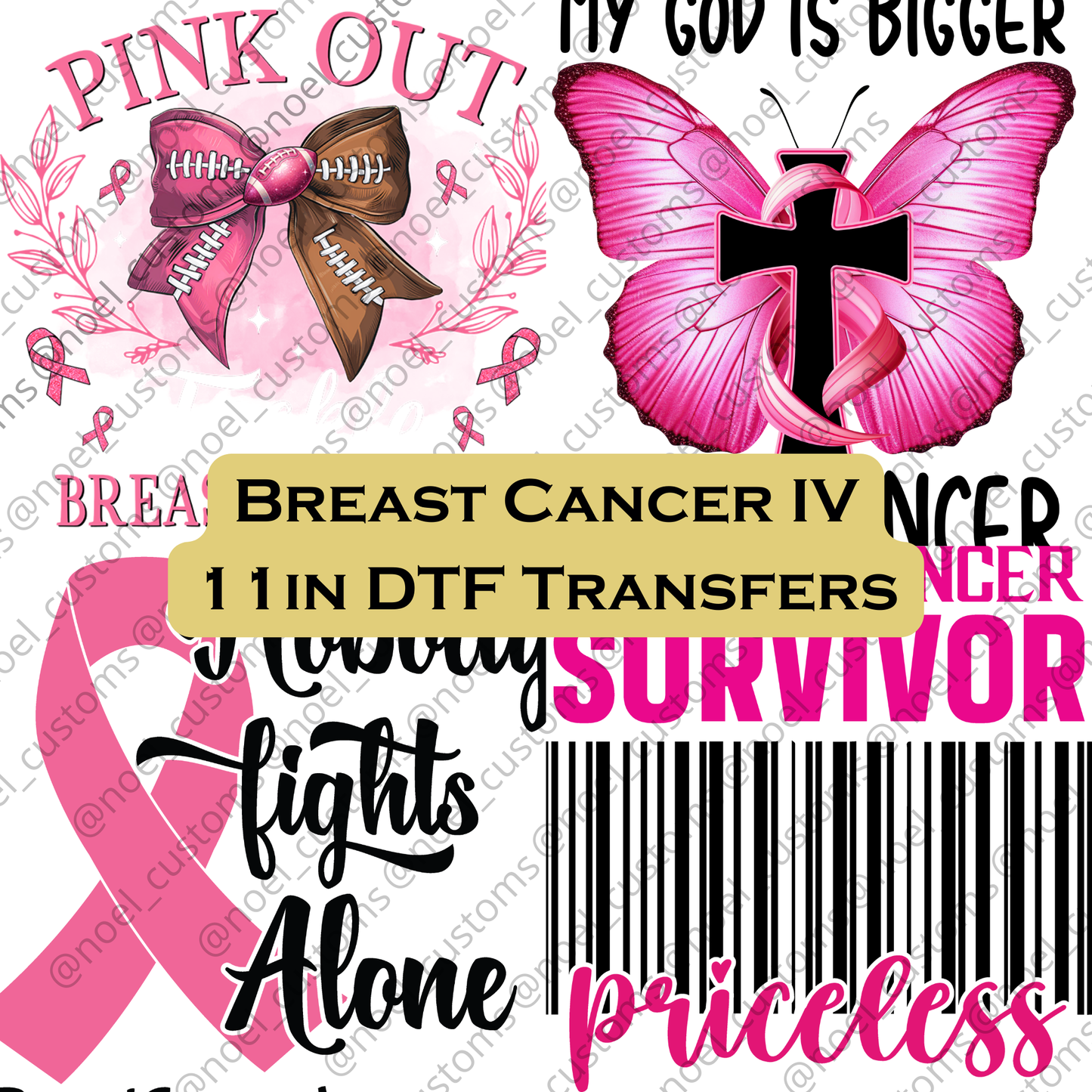 Breast Cancer DTF Bundle