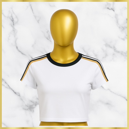 Double Stripe Crop Shirt