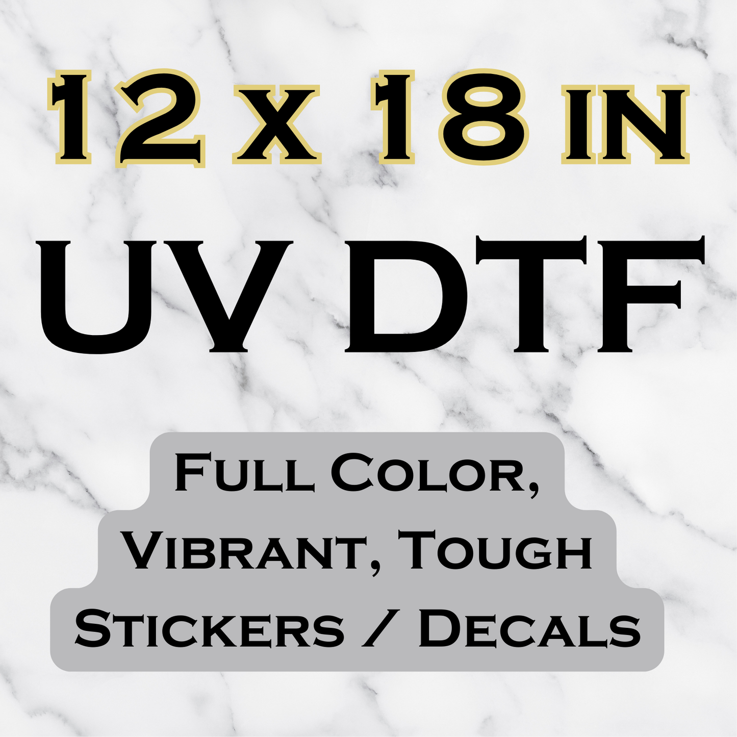 UV DTF Transfer Sheets