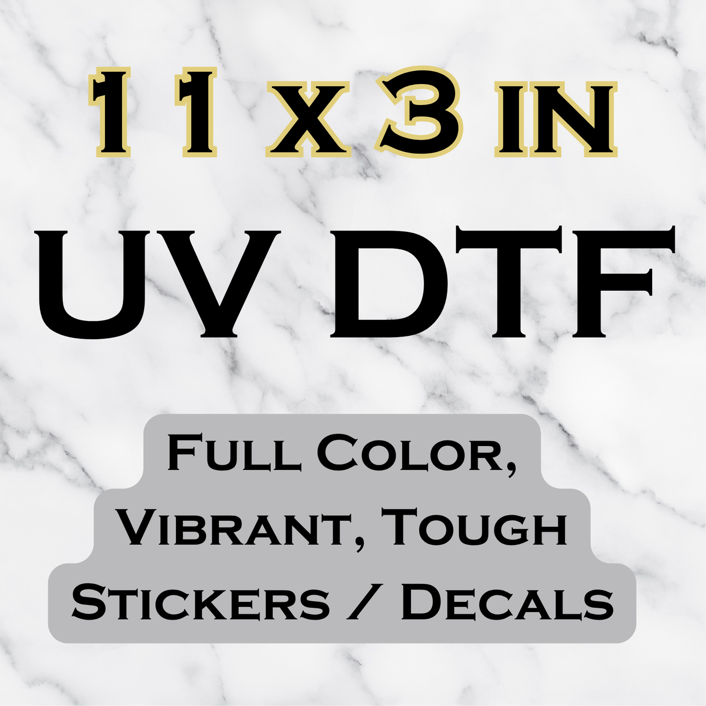 UV DTF Transfer Sheets