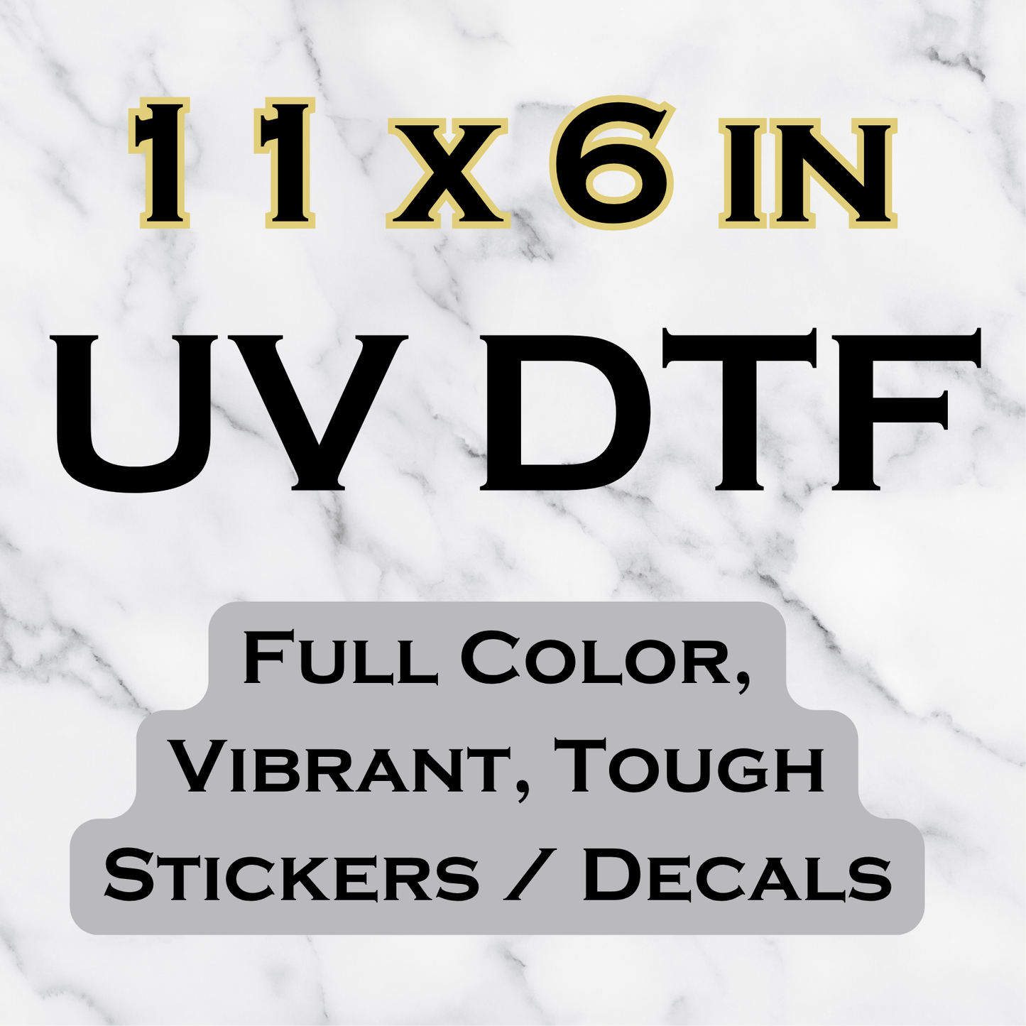 UV DTF Transfer Sheets