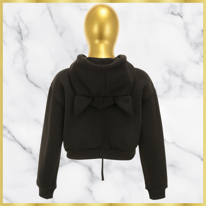 Cat Ears Crop Hoodie