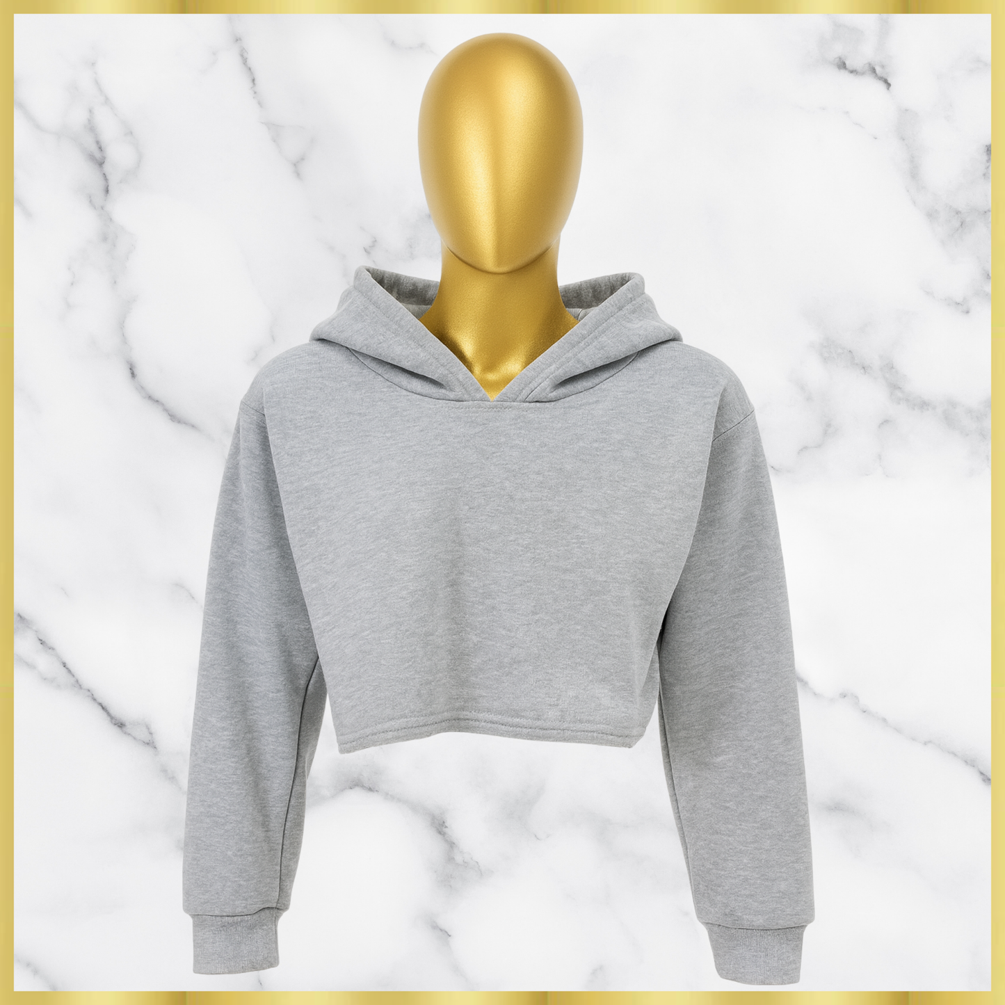 Lace Back Crop Hoodie