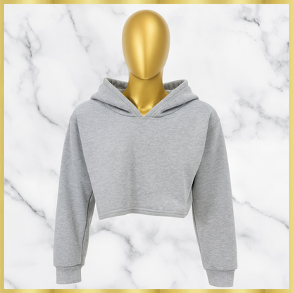 Lace Back Crop Hoodie